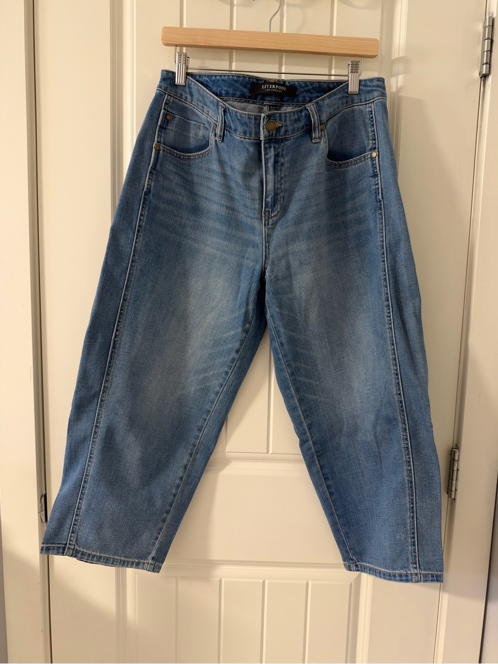 Liverpool Baby Barrel Light Blue Cropped Jeans